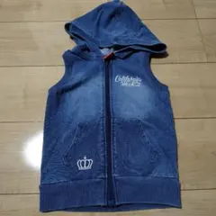 BABYDOLL デニム風 ベスト 100cm