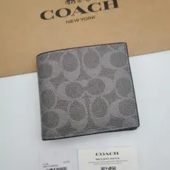 新商品　COACH　コーチ　折り財布　二つ折り　コインウォレット　正規品