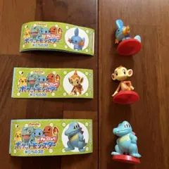 チョコエッグ　ポケモン　旅立ちの3匹 【ミズゴロウ　ヒコザル　ワニノコ】