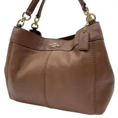 COACH/コーチ F23537 レザー ハンドバッグ ブラウンのサムネイル