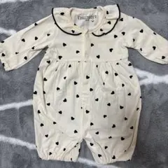 美品！バースデイ ハート柄 ロンパース 50~60