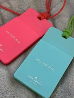 ケイトスペード ネックストラップ シリコン カードホルダー2個セット