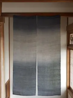 墨染め】本麻 のれん 暖簾 波 グレー 未使用 #865 - メルカリ