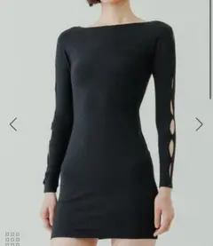 【yo BIOTOP】open sleeve cotton mini dress