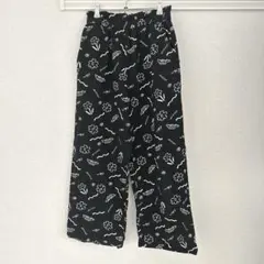 ［本日限定価格］niko and… 花柄カジュアルパンツ ブラック