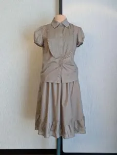 LANVIN ベージュ セットアップ 38