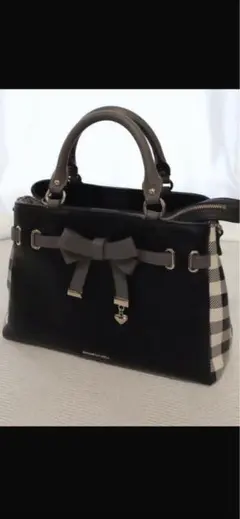 SAMANTHAVEGA サマンサベガベルトリボンバッグ 　ハートチャーム付き