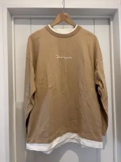 Champion 長袖Tシャツ ベージュ　イエナ