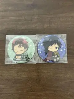 鬼滅の刃 和紙風缶バッジ 竈門炭治郎 冨岡義勇