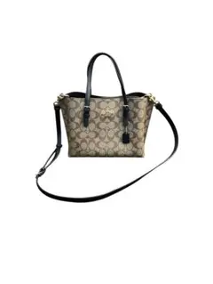 Coach トートバッグ ベージュ ロゴパターン