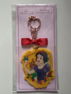 【新品・未使用】Disney Princess 白雪姫 リボン付きキーホルダー