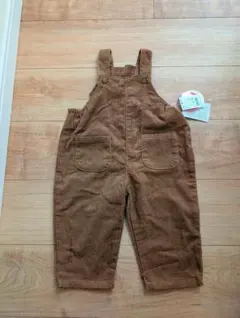 ブラウン コーデュロイ オーバーオール 80 テータテート バースデイ