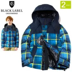 新品 M ブブラックレーベル クレストブリッジ 高密度タフタ ダウンジャケット