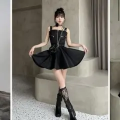 Darich ダーリッチ ナイロンジャンパーミニワンピース freeサイズ