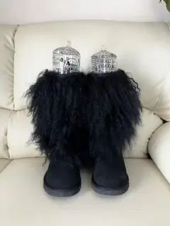 セール★UGG Australia★シープスキンモンゴルトールカフブーツ（黒）