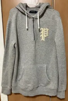 ラルフローレン　ジップパーカー　グレー