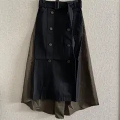 ローズバッド スカート フレアスカート ベルト付き