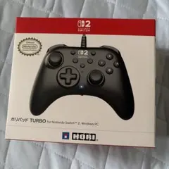 Switch2/PC用 ホリパッドTURBO ブラック HORI