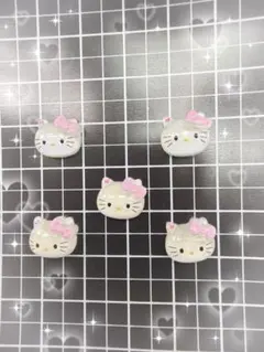 ネイルパーツ　ハローキティ　キティ　キティちゃん　ピンク　ハート　サンリオ