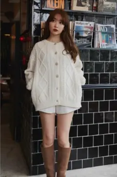 volumeknitpadded jacketボリュームニットナカワタジャケット - メルカリ