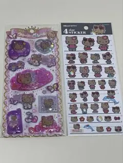 ウォーターシールと日焼けキティシールセット