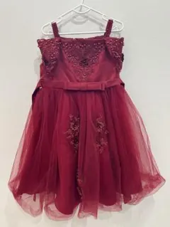 子どもドレスピアノ発表会　結婚式オフショルダードレス 130