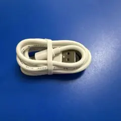 ホワイト マイクロタイプB USBケーブル 約1m AWM 2464 新品未使用