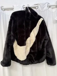 Nike ボアジャケット Lサイズ 黒/クリーム メンズS