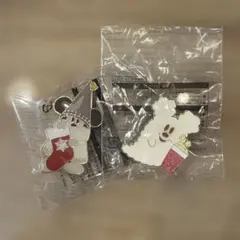 東京ディズニーリゾートハロウィーン&クリスマス 期間限定ピンバッジ 2個セット