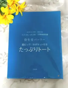 資生堂パーラー たっぷりトート　ビッグサイズ トートバッグ ショッパー柄のサムネイル