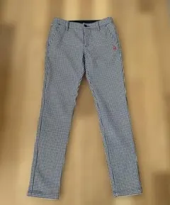 ルコックゴルフ　グレンチェック柄 レディースパンツ 裏起毛　サイズS