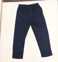 コットンリラックスアンクルパンツ ネイビー ユニクロ UNIQLO サイズМ