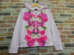 ぴかりん様専用！　　　DATURAダチュラ＊バラ花柄ベロアパーカー#156