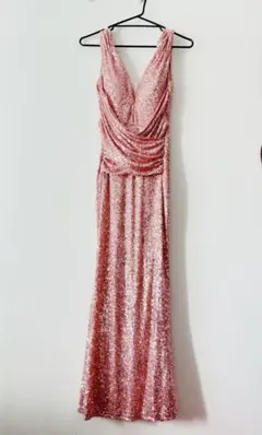 ピンクスパンコール ⭐︎ ロングドレス