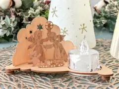 クリスマス☆キャンドルホルダー木製 ドイツ製