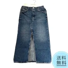 ZARA 人気完売TRF ボクサーディテール デニムスカート XS ブルー ザラ