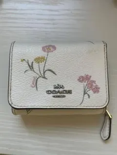 COACH 花柄 三つ折り財布
