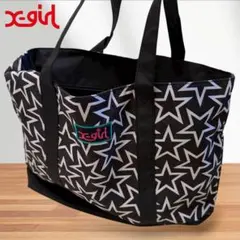 xgirl 星柄 派手 黒 マザーズバッグ トートバッグ
