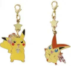 ピカチュウ＆ビクティニ(ポケモンセンタートウホクR) メタルチャームセット