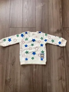 La Chiave 裏起毛トレーナー　星柄　90