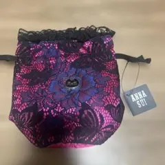 新品未使用　アナスイ　ANNA SUI レース　サテン　ポーチ