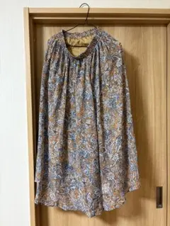 早い者勝ち　ペイズリー柄 ロングスカート ブラウン Mのサムネイル