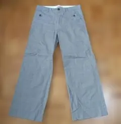 HUMAN WOMAN ワイドパンツ グレンチェック S 綿100%のサムネイル