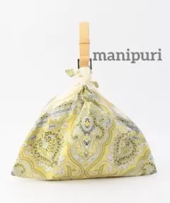 マニプリ✴︎スカーフプリントバッグsmall レザーワンハンドル 黄色