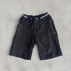 【120A】バーバリー　黒ハーフパンツ