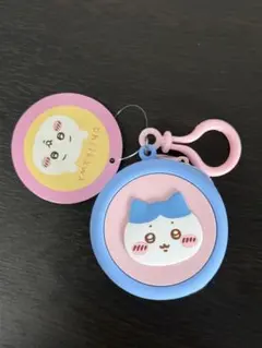 ちいかわ　まんまるミニシリコンポーチ【ちいかわ】ブルー&ピンク　新品・未使用品