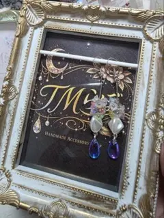 ハンドメイド ピアス3点セット