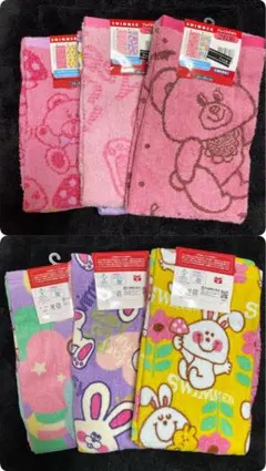 スイマー SWIMMER フェイスタオル 6枚まとめ売り 平成雑貨 平成レトロ