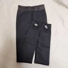 ゴルフレギンス 裏起毛 フェイクタイツ レギンス トレンカ 股下47.5cm