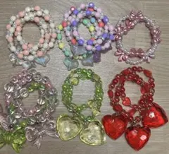 ブレスレット　ビーズ　19点セット　まとめ売り　女の子　おもちゃ　腕輪